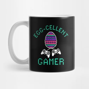 Egg-Cellent Gamer - Gamers Easter - Pixel Mug